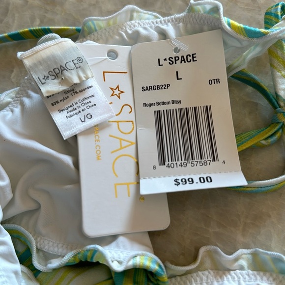 NWT L*Space Maggie Roger Bikini Bottoms‎ Over the Rainbow - Picture 12 of 13